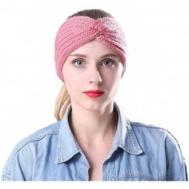 Cold Weather Headbands Women's Warm Crochet Turban Headband Bulky Crochet Twist Headwrap - A - C218LU3SN4Y $13.94