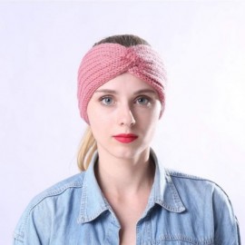 Cold Weather Headbands Women's Warm Crochet Turban Headband Bulky Crochet Twist Headwrap - A - C218LU3SN4Y $13.94