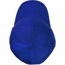 Baseball Caps Wholesale 12-Pack Baseball Cap Adjustable Size Plain Blank Solid Color - Royal - CI18E5RCXQC $24.71