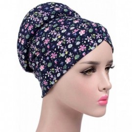 Skullies & Beanies Women Girl Floral Embroidery Chemo Hat Beanie Turban Wrap Cap for Cancer - B - C6185A3ANC0 $10.42