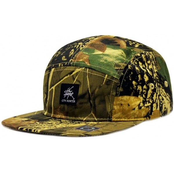 Skullies & Beanies Camouflage All Over 5 Panel Biker Hat - Forest - C011JAGSHM9 $16.06