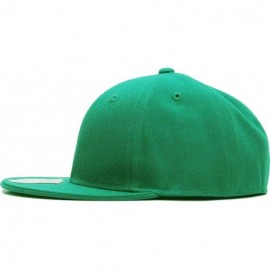 Baseball Caps The Real Original Fitted Flat-Bill Hats True-Fit - 15. Kelly Green - CS11JEIB0AT $12.03