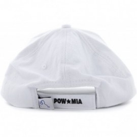 Baseball Caps Embroidered Hat with USA Flag POW-MIA You are Not Forgotten Adjustable Baseball Cap Hat - White - CY11AR30WX1 $...