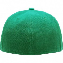 Baseball Caps The Real Original Fitted Flat-Bill Hats True-Fit - 15. Kelly Green - CS11JEIB0AT $12.03