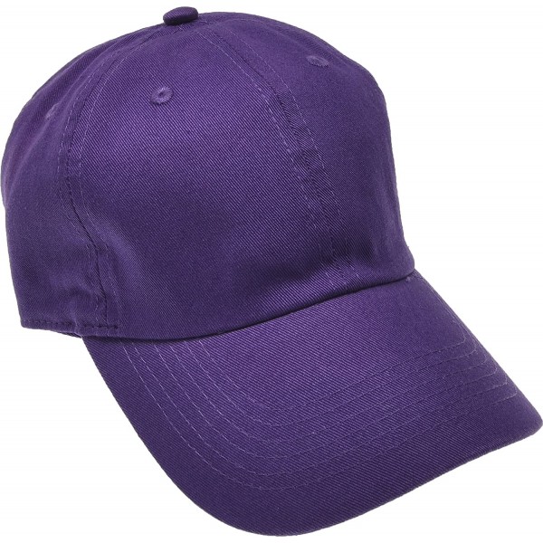 Baseball Caps Solid Cotton Cap Washed Hat Polo Camo Baseball Ball Cap [26 Purple](One Size) - CL182K3SIGA $9.78