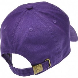 Baseball Caps Solid Cotton Cap Washed Hat Polo Camo Baseball Ball Cap [26 Purple](One Size) - CL182K3SIGA $9.78
