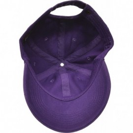 Baseball Caps Solid Cotton Cap Washed Hat Polo Camo Baseball Ball Cap [26 Purple](One Size) - CL182K3SIGA $9.78