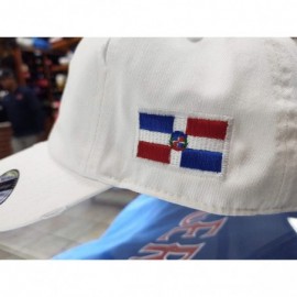 Baseball Caps Adjustable Vintage Cap Dominican Republic RD and Shield - White/Shield Full Color - CW18H5LSQRD $29.10