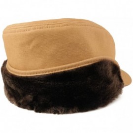 Baseball Caps Men's Duck Work Superior Cotton Winter Ball Cap with Earflap - Brown - CY18I5C3NLZ $25.95