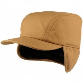 Baseball Caps Men's Duck Work Superior Cotton Winter Ball Cap with Earflap - Brown - CY18I5C3NLZ $25.95