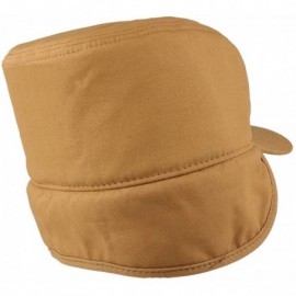 Baseball Caps Men's Duck Work Superior Cotton Winter Ball Cap with Earflap - Brown - CY18I5C3NLZ $25.95