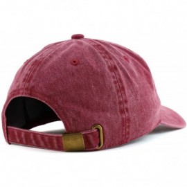 Baseball Caps Maui Hawaii with Palm Tree Embroidered Unstructured Baseball Cap - Wine - CQ18ZG404R8 $17.84