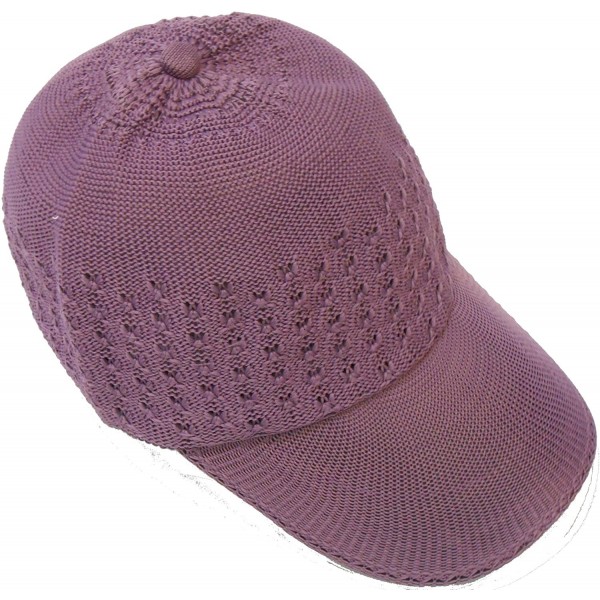 Baseball Caps Knit Polyester Baseball style cap [style 201] - Purple - CJ11CYMXVU5 $7.76