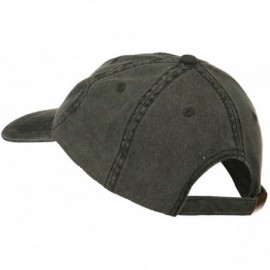 Baseball Caps Number 1 Dad Outline Embroidered Washed Cotton Cap - Black - CL11NY2AHMN $22.78