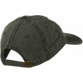 Baseball Caps Number 1 Dad Outline Embroidered Washed Cotton Cap - Black - CL11NY2AHMN $22.78