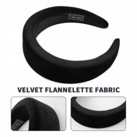 Headbands Headbands Fashion accessories headband - Black Padded Velvet Headband - CI194EXNDGW $7.78