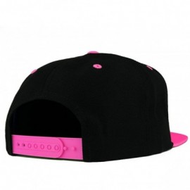 Baseball Caps Queen Embroidered Flat Bill 2-Tone Ball Cap - Black Pink - C718D5L8EAT $16.19