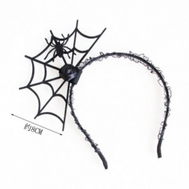 Headbands Halloween Cosplay Spider Hair Hoop-New Trendy Spiders Web Headband Headdress Hallowmas Party Gift (Black 1) - CQ184...