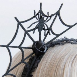 Headbands Halloween Cosplay Spider Hair Hoop-New Trendy Spiders Web Headband Headdress Hallowmas Party Gift (Black 1) - CQ184...
