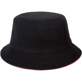 Bucket Hats Unisex Fashion Bucket Hat PU Leather Rain Hat Waterproof Fishmen Cap - Red - CS18KLORMDL $18.24