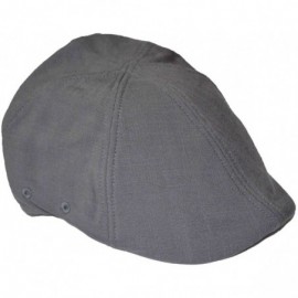 Newsboy Caps Plain Duckbill Ivy Newsboy Driving Cap - Gray - CQ1268TTA9T $11.77