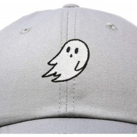 Baseball Caps Ghost Embroidery Dad Hat Baseball Cap Cute Halloween - Gray - C718YQLZ5Y8 $13.88