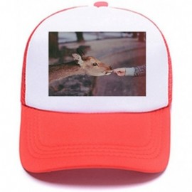 Baseball Caps Men Womens Custom Hat Graphic Fashion Trucker Hats Adjustable Baseball Cap. - Red - CF18G220E53 $8.07