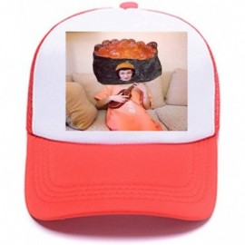 Baseball Caps Men Womens Custom Hat Graphic Fashion Trucker Hats Adjustable Baseball Cap. - Red - CF18G220E53 $8.07