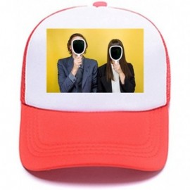 Baseball Caps Men Womens Custom Hat Graphic Fashion Trucker Hats Adjustable Baseball Cap. - Red - CF18G220E53 $8.07