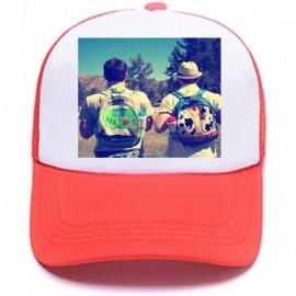 Baseball Caps Men Womens Custom Hat Graphic Fashion Trucker Hats Adjustable Baseball Cap. - Red - CF18G220E53 $8.07