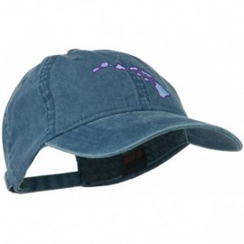 Baseball Caps Hawaii State Map Embroidered Washed Cap - Navy - CR11LJVGBIL $22.10