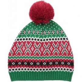 Skullies & Beanies Men's Assorted Xmas Beanies - Emerald Let It Glow - C318K78QTLD $16.50