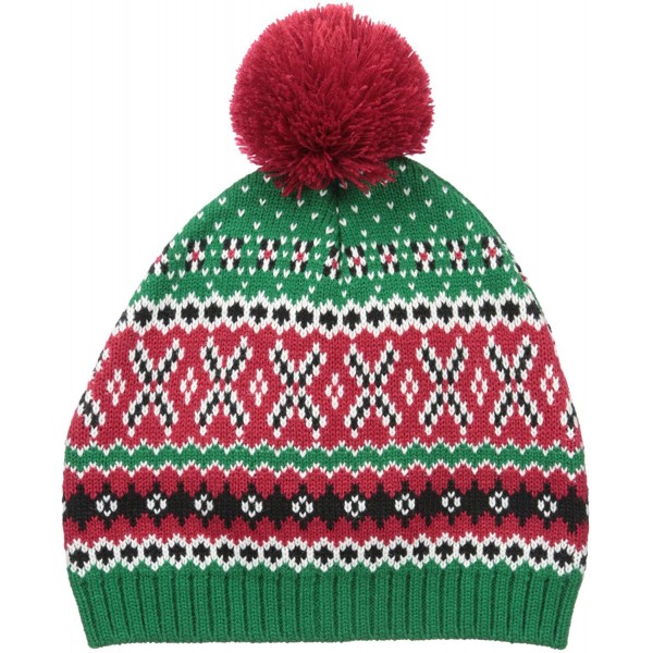 Skullies & Beanies Men's Assorted Xmas Beanies - Emerald Let It Glow - C318K78QTLD $16.50