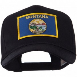 Baseball Caps USA Western State Embroidered Patch Cap - Montana - CF11E8U27Y7 $10.53