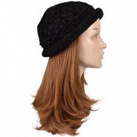 Skullies & Beanies Chenille Pull On Hat - Black - CW188A4GYKK $8.47