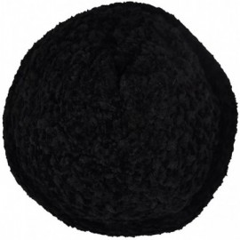 Skullies & Beanies Chenille Pull On Hat - Black - CW188A4GYKK $8.47