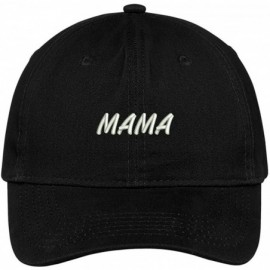 Baseball Caps Mama Embroidered Soft Crown 100% Brushed Cotton Cap - Black - CX17YTY0QR3 $16.75