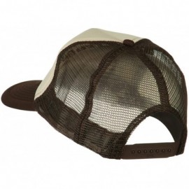 Baseball Caps Mid States Texas Embroidered Foam Mesh Back Cap - Brown Tan - C011M6KGPC1 $23.37