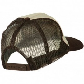 Baseball Caps Mid States Texas Embroidered Foam Mesh Back Cap - Brown Tan - C011M6KGPC1 $23.37