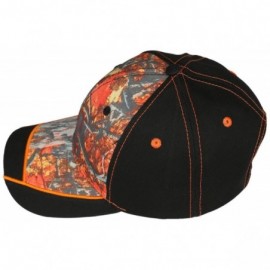 Baseball Caps Baseball Caps for Men-Adjustable Fishing Hiking Trucker Hats Sports Sun Cap - Black(maple Leaf Patterened) - C4...