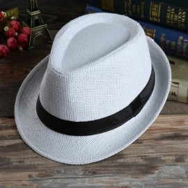 Sun Hats Unisex Summer Round Shape Sunscreen Patchwork Beach Hat Sun Hats - White - C118R76XH03 $21.58