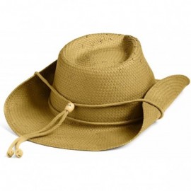 Cowboy Hats Dorfman Pacific Women's Shapeable Toyo Western Hat - Tobacco - C21287VGVKN $43.30