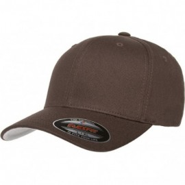 Baseball Caps Premium Original Blank Cotton Twill Fitted Hat XX-Large - Brown - C01297QM8HR $15.68