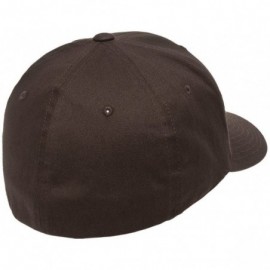 Baseball Caps Premium Original Blank Cotton Twill Fitted Hat XX-Large - Brown - C01297QM8HR $15.68