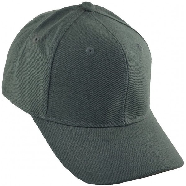 Baseball Caps Fitted Baseball Cap 7 3/8 - Charcoal Gray - CL11U063V11 $9.48