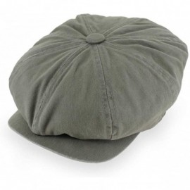 Newsboy Caps Mens/Womens Newsboy Summer Gatsby Soft Cotton Cap in - Olive - C418SG977RX $27.46