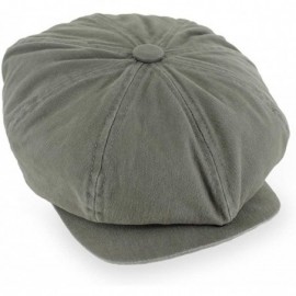 Newsboy Caps Mens/Womens Newsboy Summer Gatsby Soft Cotton Cap in - Olive - C418SG977RX $27.46