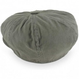 Newsboy Caps Mens/Womens Newsboy Summer Gatsby Soft Cotton Cap in - Olive - C418SG977RX $27.46