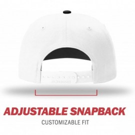 Baseball Caps Unisex 312 Twill-Back Trucker Adjustable Backstrap Baseball Cap - Black/White - C518EUS3O4Z $7.37
