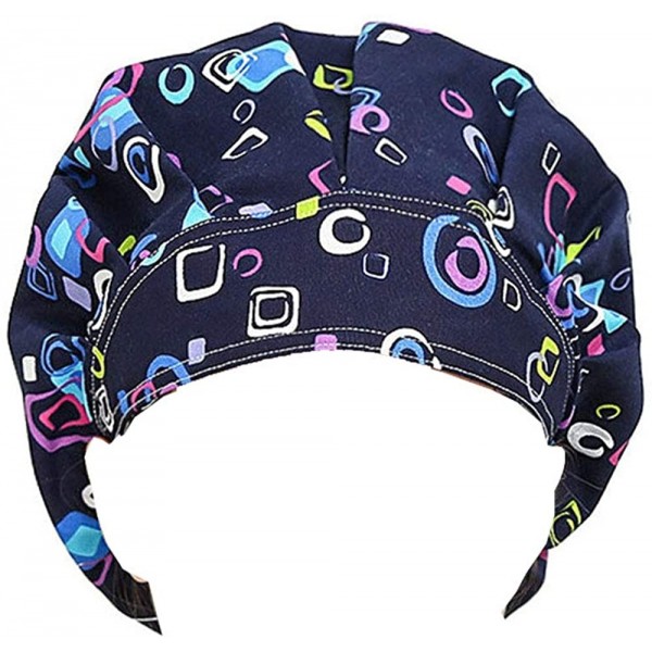 Baseball Caps Doctor Classic Scrub Hat Adjustable Sweatband Bouffant Cap for Women Ponytail (Print 23) - C6187K7DZ78 $13.18